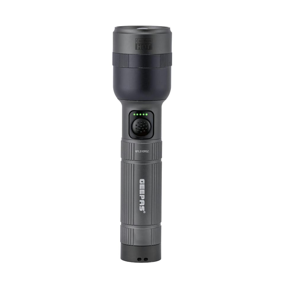 image 1 of GEEPAS Zoomable LED Flashlight, 1500 Lumen
