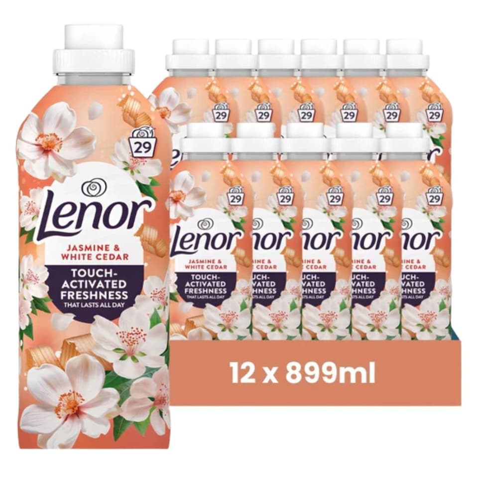 Lenor | Fabric Conditioner Wild Berries and Jasmine 29 Wash | 348 Washes x 12 Bottles | 10788ml