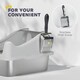 image 8 of PawHut Stainless Steel Cat Litter Box with High Sides Grey | M
