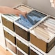 image 3 of Living and Home Clothes Storage Box with Dividers - 40*25*20cm Black