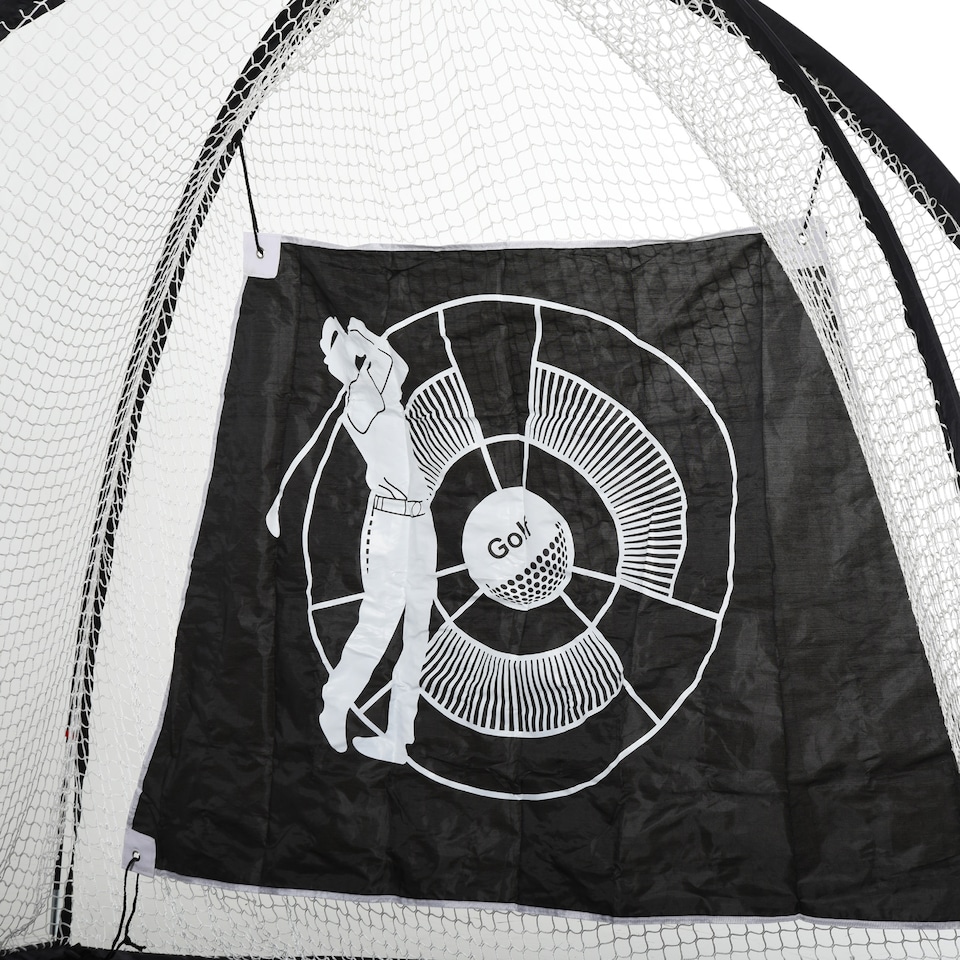 image 1 of HOMCOM Golf Practice Net with Target Cloth with Carry Bag for Sports Training