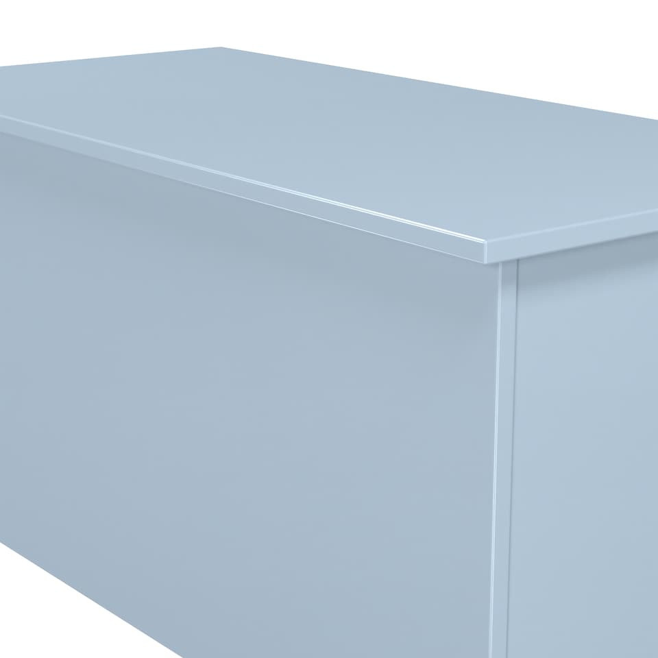 image 1 of Dover Blanket Box / Chest in Denim Blue (Ready Assembled) | Blue | Denim Blue