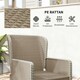 image 5 of Outsunny Rattan Garden Furniture Set with Footstools Armchairs Light Grey