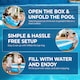 image 8 of 8ft Fast Set Family Swimming Pool Outdoor Garden Inflatable Pool