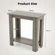 image 2 of COSTWAY 2-Tier End Table Modern Side Table w/Storage Shelf Grey