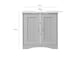 image 3 of Bathroom Sink Cabinet Under Basin Unit Cupboard Storage Furniture Grey