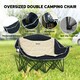image 8 of Outsunny Double Camping Chair for Adults with Armrests, Cup Holders 