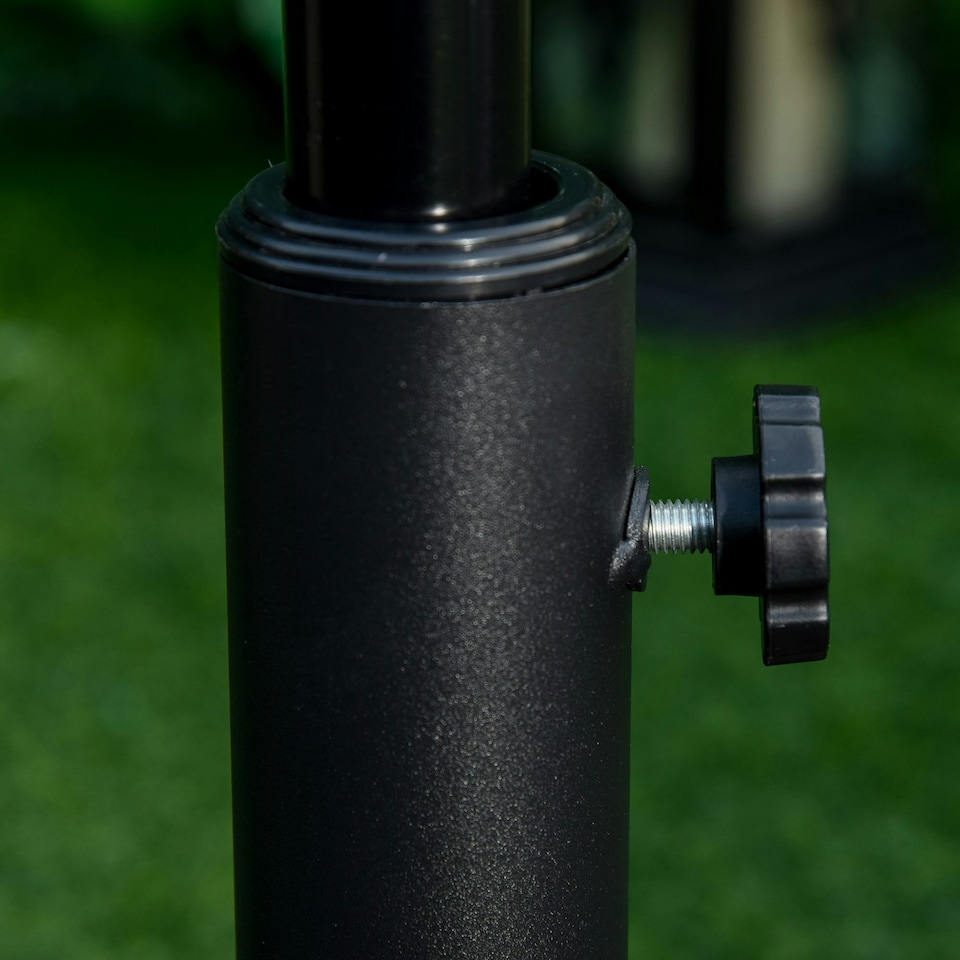 image 1 of Outsunny 13KG Round Parasol Base Heavy Duty Cement Stand Umbrella Holder Bronze