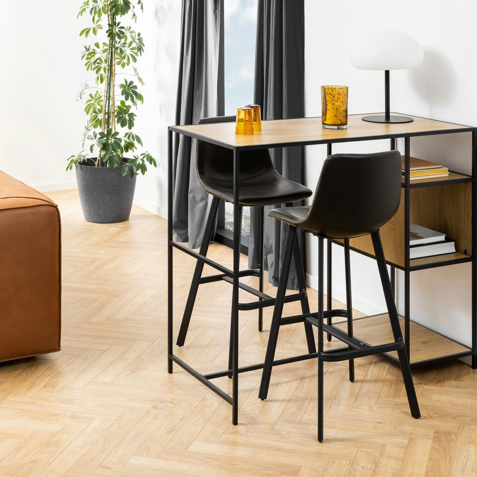 image 1 of I_Oregon Bar Chair in Black One Supplied