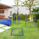 image 6 of PawHut Pet Agility Training Equipment Dog Play Run Jump (Poles + Hurdle + Tunnel
