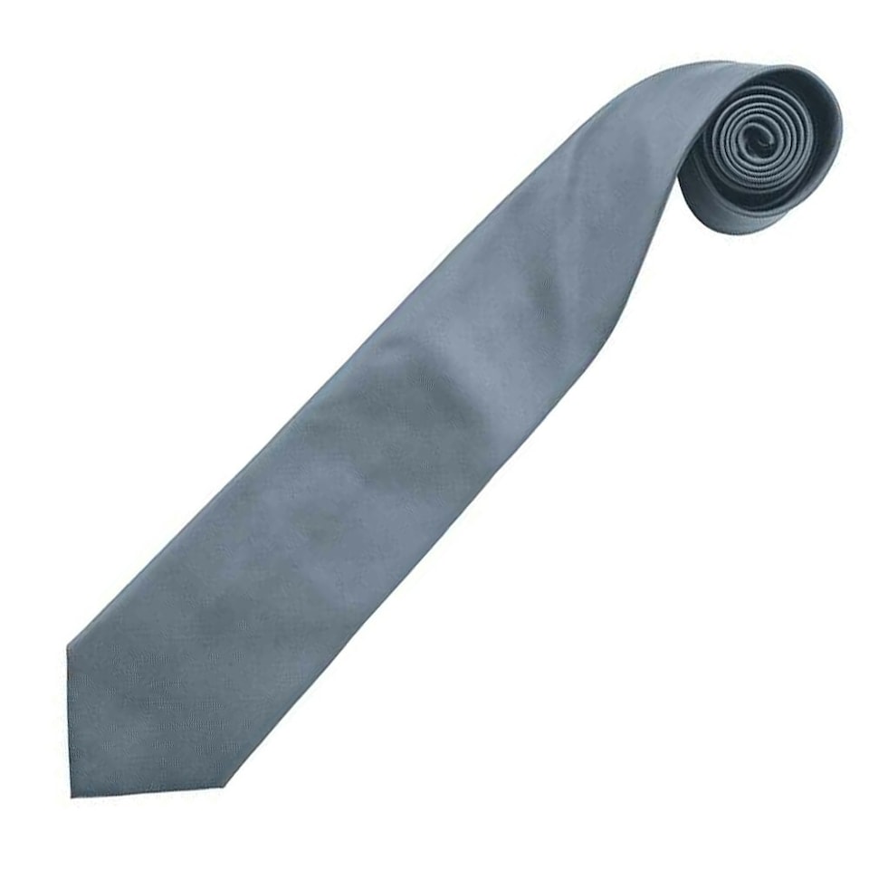image 1 of Premier Mens Colours Fashion Tie - Grey - One Size
