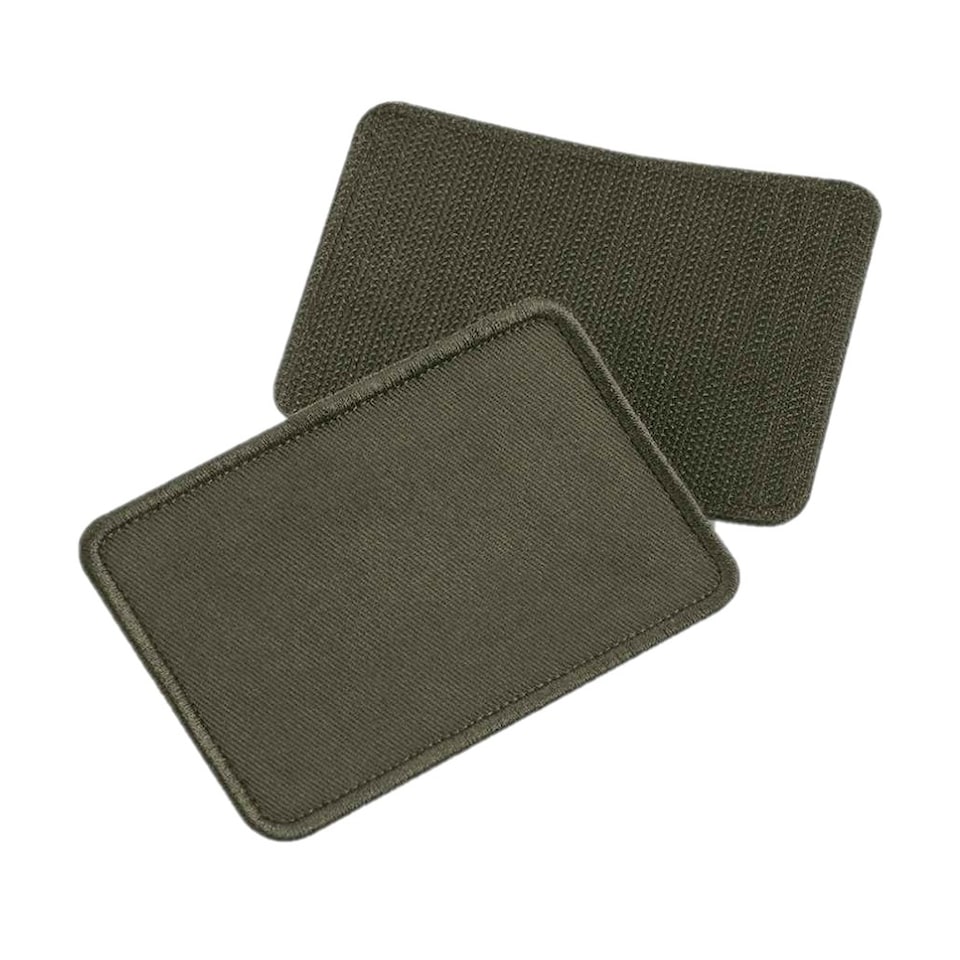 image 1 of Beechfield Removable Cotton Patch | Green | Military Green | One Size | 1