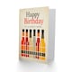 image 2 of Lovely Entie Craft Beer Lover Row Bottles Birthday Card