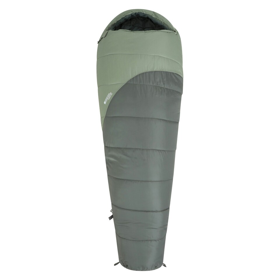 Mountain Warehouse Summit 250 Right Zip Winter Sleeping Bag - Green - 200cm