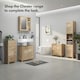 image 7 of VonHaus Chester Tall Bathroom Cabinet in Oak Effect