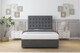 image 2 of Sloomy Alabama Armour Coniston Divan Bed Base 4 Drawers With 54 Inch Floor Standing Headboard | Grey | Armour | King | 1