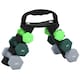 image 1 of SPORTNOW Dumbbells Set with Storage Rack, 2 x 1kg, 2 x 2kg, 2 x 3kg, Green