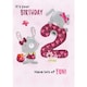 image 3 of Pink 2nd Birthday Card Second Nature