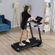 image 2 of HOMCOM 2HP Motorised Treadmill 1-12km/h Folding Frame w/ Wheels Preset Programs