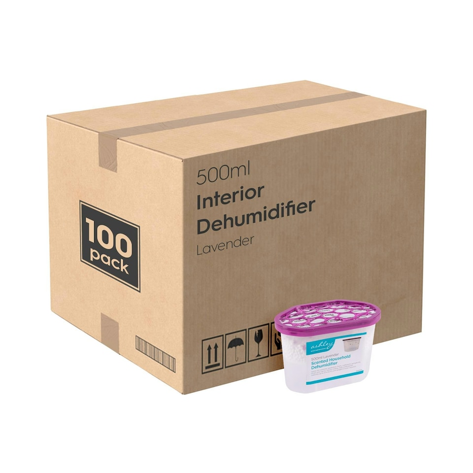image 1 of Ashley Scented Interior Dehumidifiers - 500ml - Lavender - Pack of 100