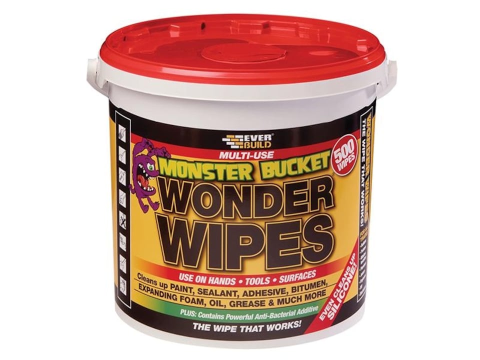 Everbuild Monster Wonder Wipes Tub Of 500