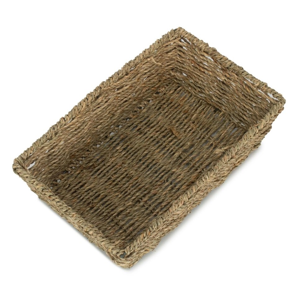image 1 of Medium Tapered Seagrass Tray | Green | Green | Medium