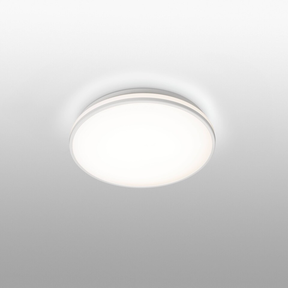 image 1 of Foro LED Bathroom Flush Ceiling Light White IP44