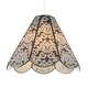 image 1 of Classic Traditional White Floral Glass Pendant Ceiling Lighting Shade