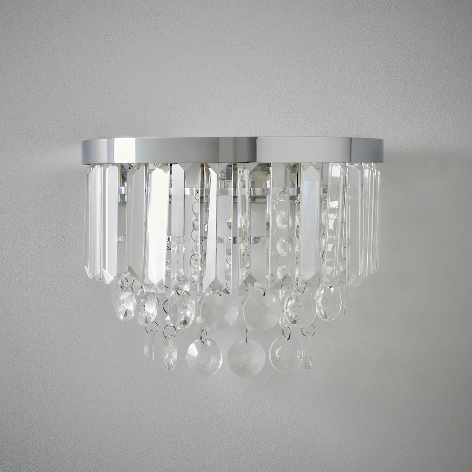 image 1 of BHS Paladina 2 Light Wall Light, Silver