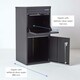 image 8 of SMART PARCEL BOX® Extra Large Front & Rear Access Black Black