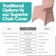 image 4 of Chair Cover Spandex Polyester Stretch Fabric Dining Slipcovers - 10pcs