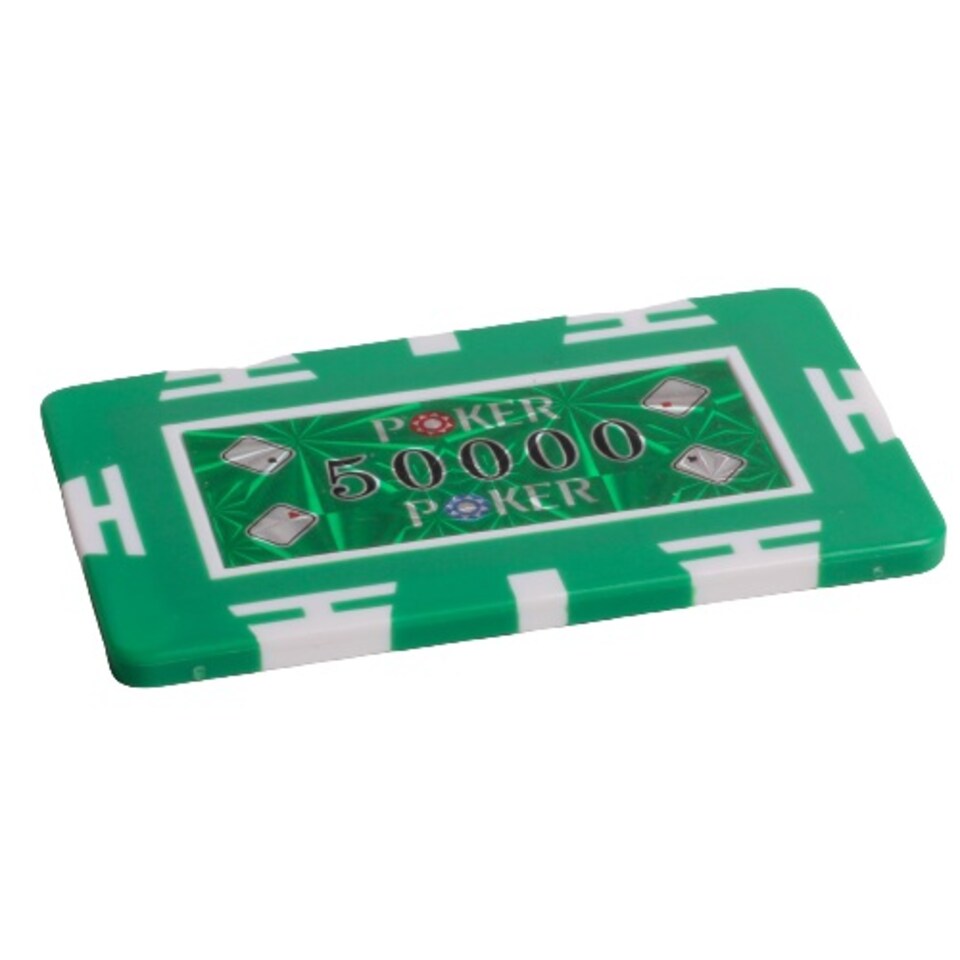image 1 of Traditional Casino Poker Chip Plaques - Various Denominations | Green