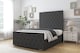 image 2 of Sloomy Watson Graphite Dumfries Bed Frame With 50" Upholstered Headboard 2'6 Small Single