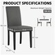 image 3 of Yaheetech Set of 2 Faux Leather Dining Chairs Grey | Dark Grey