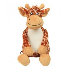 Mumbles Zippie Giraffe Soft Toy - Brown - One Size