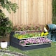image 2 of Outsunny 3 Tier Raised Garden Bed, Metal Elevated Planer Box, Easy Assembly