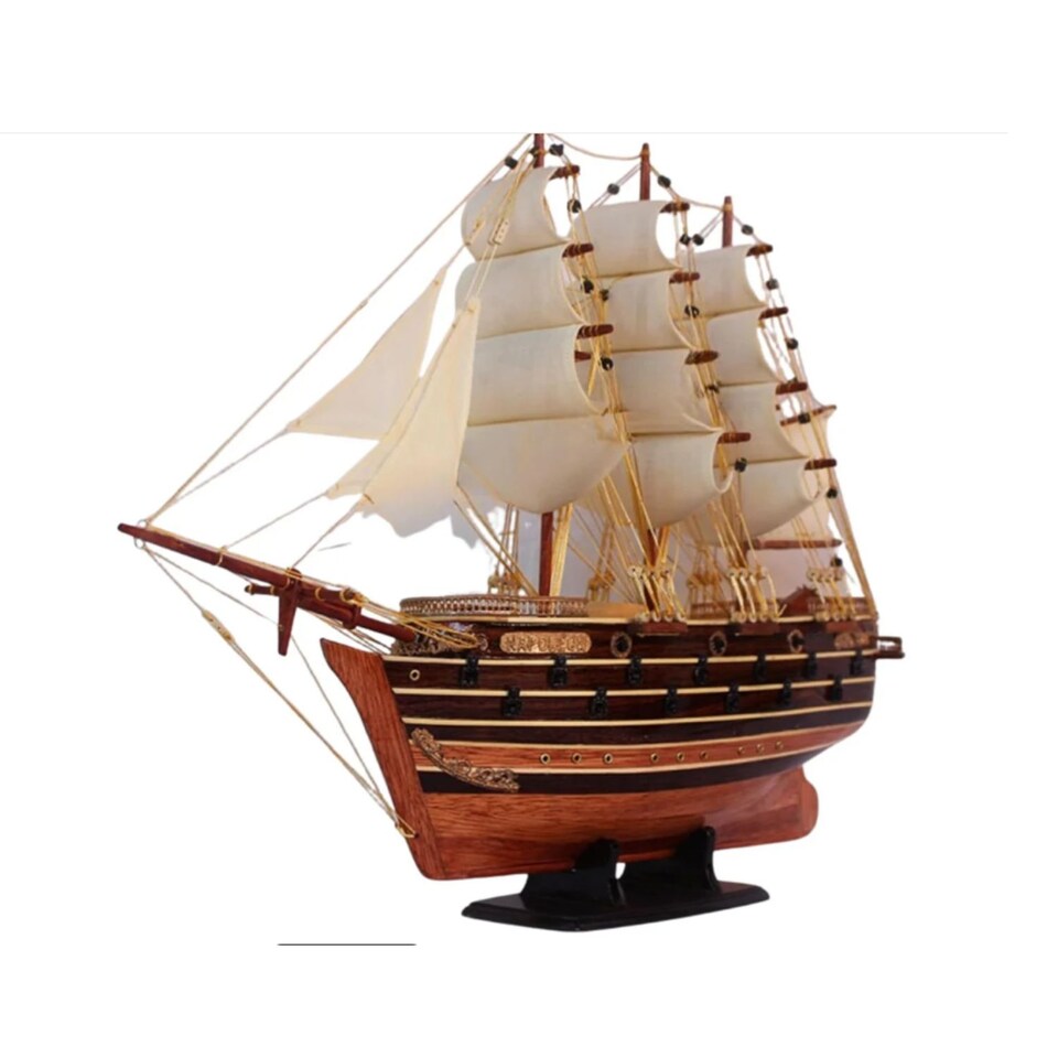 image 1 of Napoleon Wooden Model Ship 54.5 cm