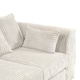 image 3 of Rivoli L Shape Corner Sofa in Jumbo Cord - Left Hand Facing Chaise | Cream | Five Plus Seater