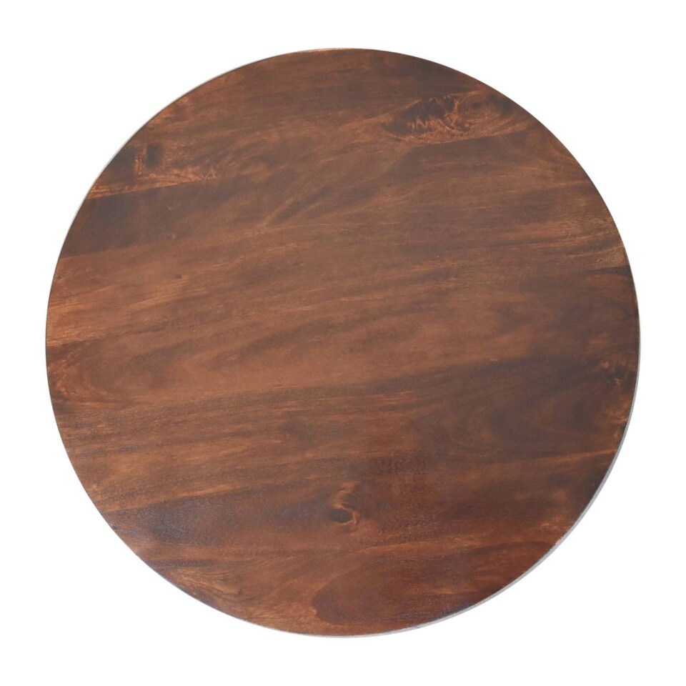 image 1 of Artisan Furniture Solid Wood California Walnut Central Table with Ball Feet