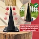 image 8 of SPARES2GO Kindling Splitter Log Wedge Heavy Duty Wood Splitting Firewood Timber Mounted Chisel (Large)
