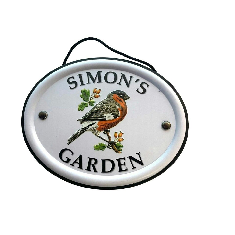 Decorative Bird Garden Sign - Simon