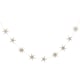 image 2 of Gold Star Glitter Wood Party Garland 2m