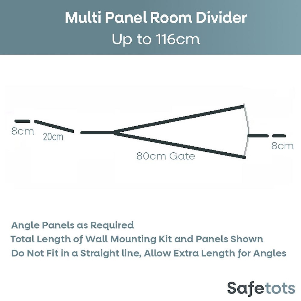 image 1 of Safetots Wooden Multi Panel Room Divider, up to 116cm, Natural Wood, 76cm Tall, Flexible Room Divider for Baby and Toddler | Cream | Natural