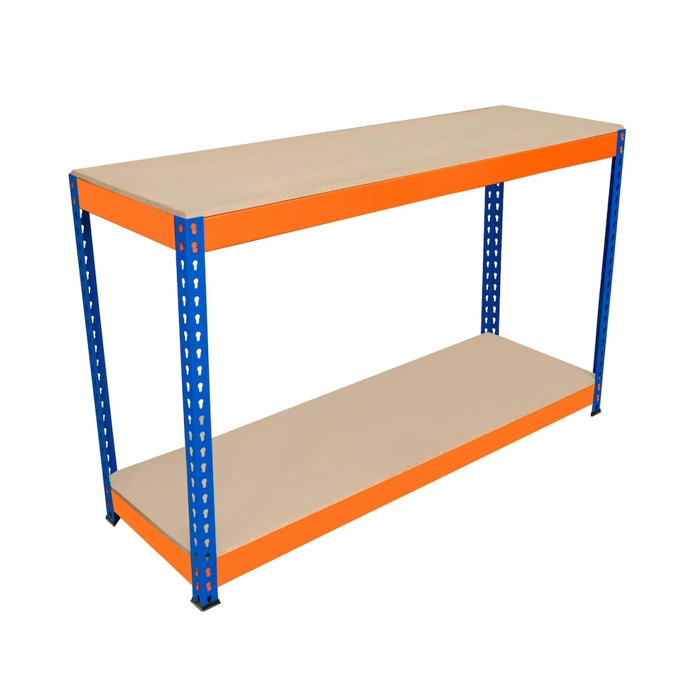 image 1 of S-Rax 2 Tier Workbench - 150cm x 45cm x 90cm Orange