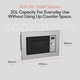 image 2 of Cookology Built-In Microwave 800W Integrated 20L - CBM20LSS Stainless Steel
