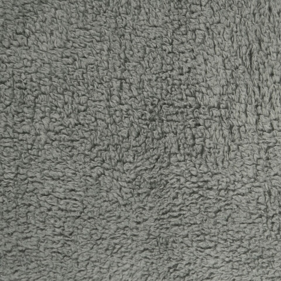 image 1 of OHS Teddy Fleece Soft Warm Plush Cosy Plain Dyed Throw Over Bed Blanket, 125x150cm (Copy) | Grey | Mid Grey