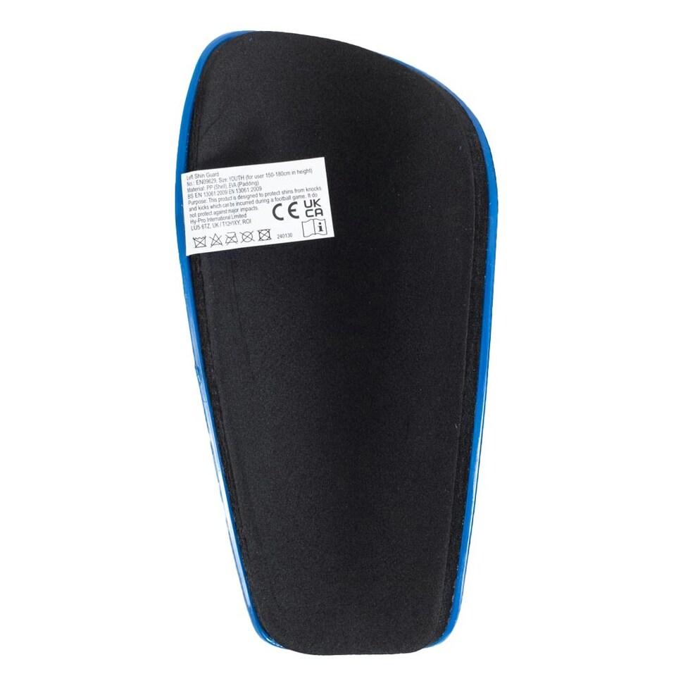 image 1 of England FA Childrens/Kids Crest Slip-In Shin Guards - Dark Blue/White/Blue/Red - 10-12 Years
