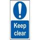 image 2 of Scan Keep Clear - Pvc Sign 200 X 300mm - Multi Colour - 200 x 300mm