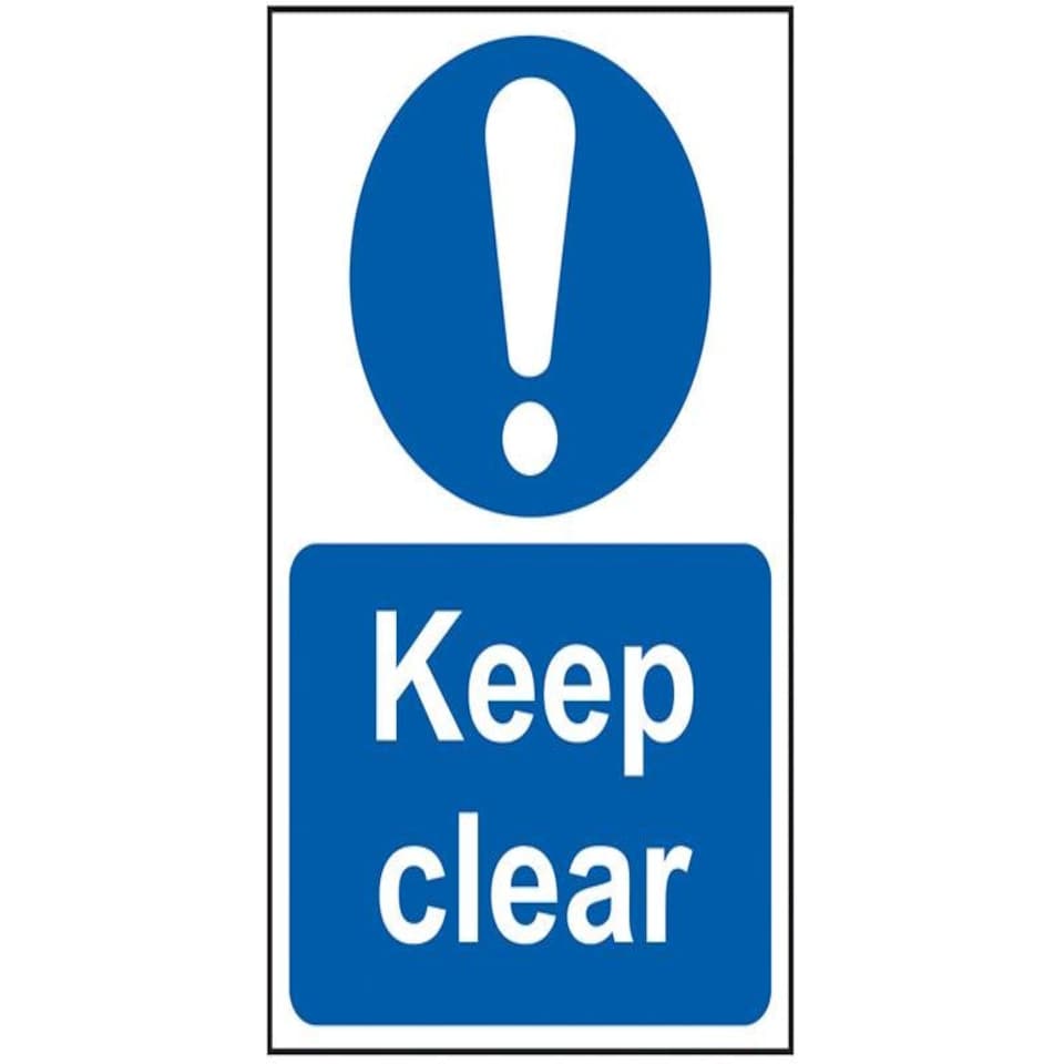 image 1 of Scan Keep Clear - Pvc Sign 200 X 300mm - Multi Colour - 200 x 300mm