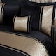 image 3 of Capri Polycotton Duvet Cover Set With Pillowcase Gold | Super King